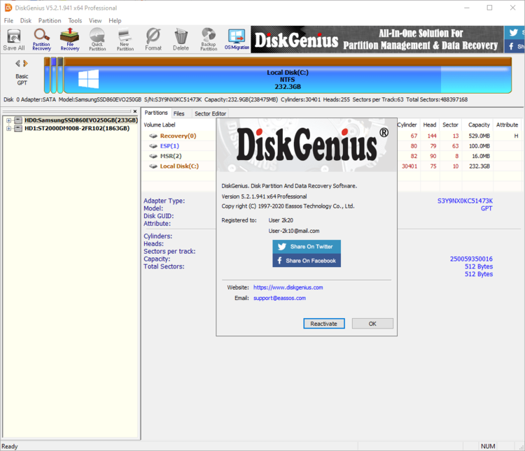 DiskGenius Professional 6.0.1.1645 + Portable + WinPE
