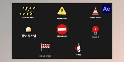 Attention Alert Icons And Titles for After Effects (Videohive 53532540) - AE Project
