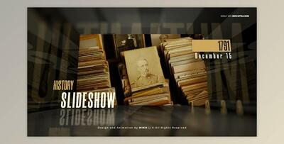 History Slideshow (Videohive 33672926) - AE Project