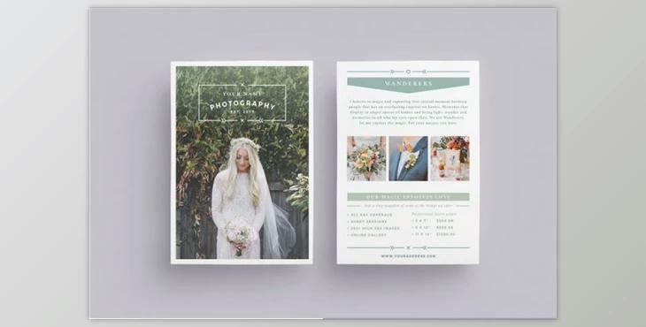 WANDERERS Wedding Flyer Price List (PSD, PDF, INDD)