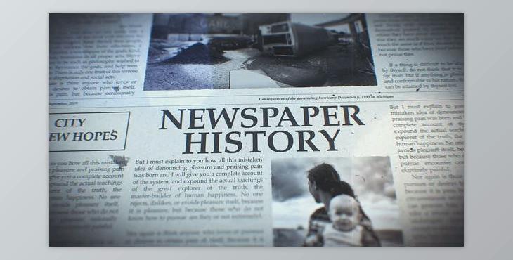 Newspaper History (Videohive 23664096) - AE Project