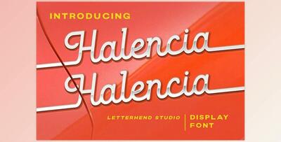 Halencia – Monoline Script
