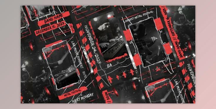 Metal Festival Stories (Videohive 45385702) - PR Project