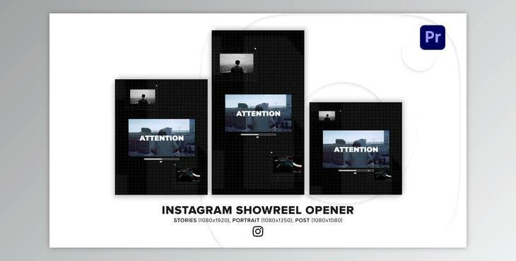 Instagram Showreel Opener for Premiere Pro (Videohive 34558687)