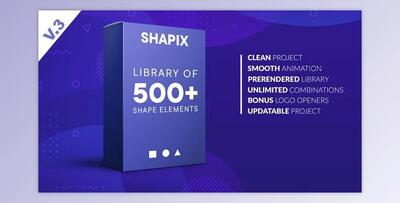 Shapix – Shape Elements Pack (Videohive 14061002) - AE Project