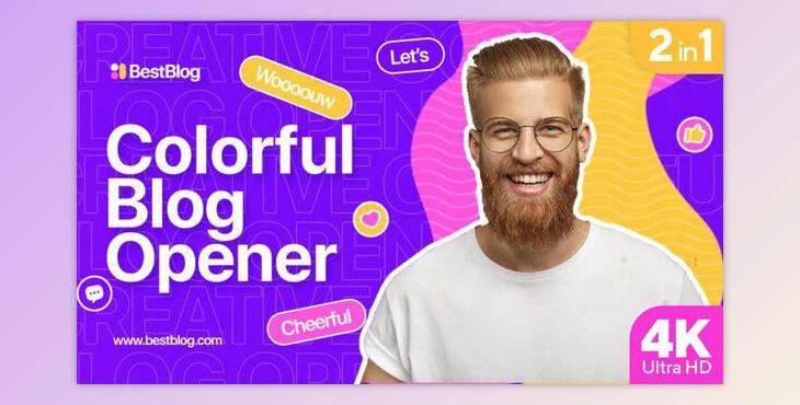 Colorful Blog Opener (Videohive 33415996) - AE Project