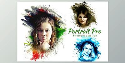 Portrait Pro Photoshop Action (ATN, ABR, JPG)