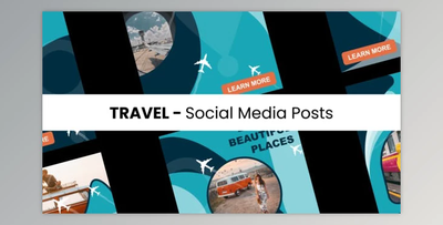 Travel - Social Media Posts (Videohive 43396575) - AE Project