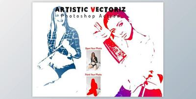Artistic Vector Photoshop Action By Studio Retouch
