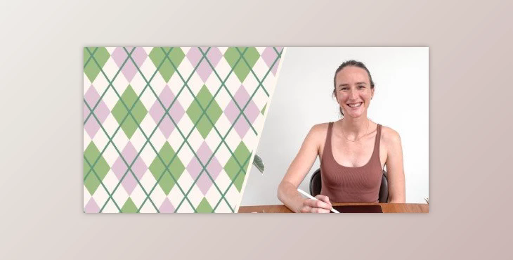 Patterns in Procreate: Create a Beginner Friendly Argyle Pattern on the iPad