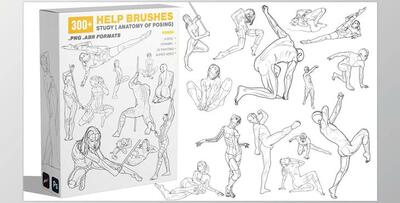 300 Help Brushes Vol.2 Study [Anatomy of Posing]