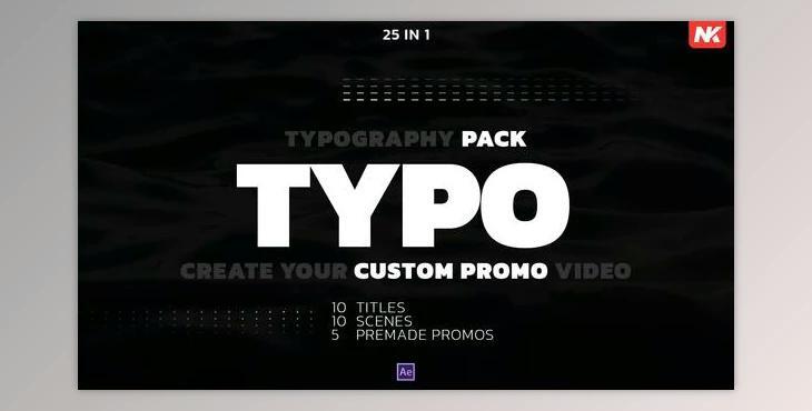 Typography Pack (Videohive 49306676) - AE Project