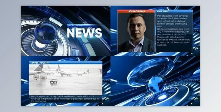 News Broadcast Package (Videohive 26205577) - AE Project
