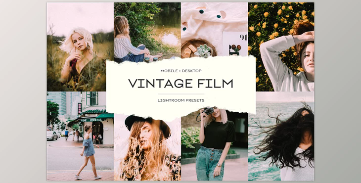 Vintage Film Lightroom Presets CreativeMarket - 6762646