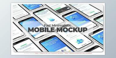 Fast Minimalistic Mobile Mockup (Videohive 36745499) - AE Project