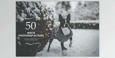 50 Matte Photoshop Actions by Eldamar Studio