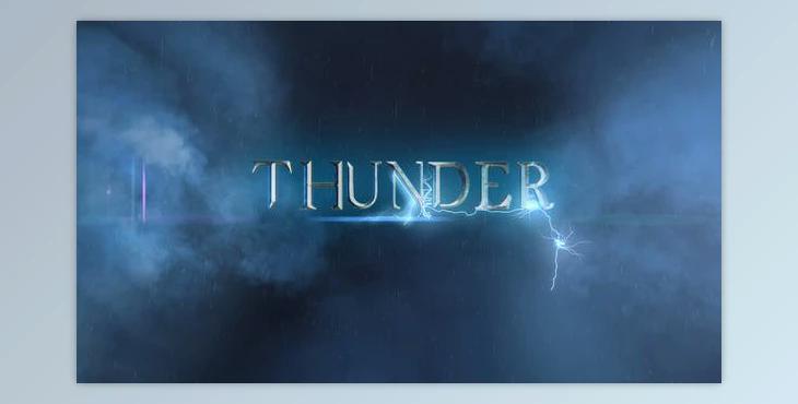 Cinematic Thunder Opener (Videohive 33911001) - AE Project