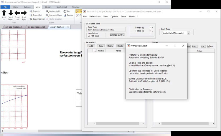 EMTP 4.3.1 + PAMSUITE R2.6