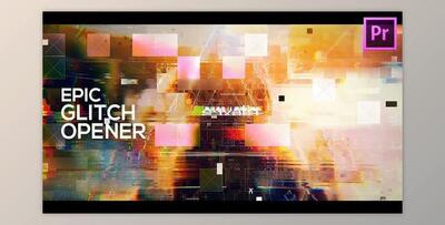 Glitch Opener Slideshow for Premiere Pro (Videohive 33257964) - PR Project