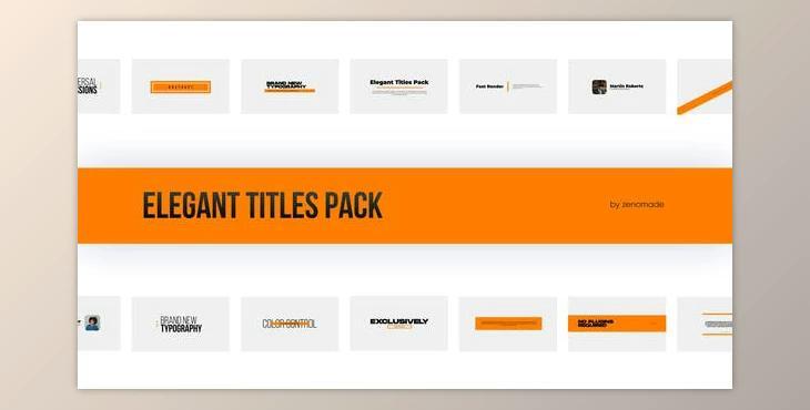 Elegant Titles for Premiere Pro (Videohive 32119984)