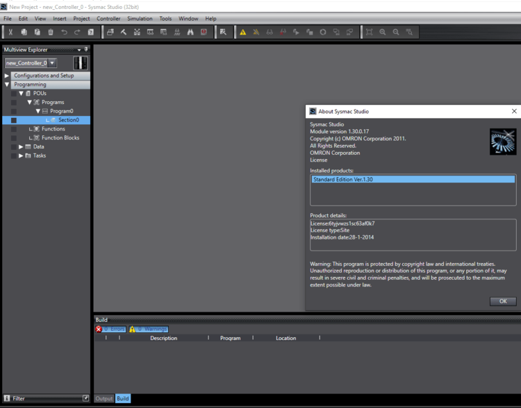 Omron Automation Sysmac Studio v1.49