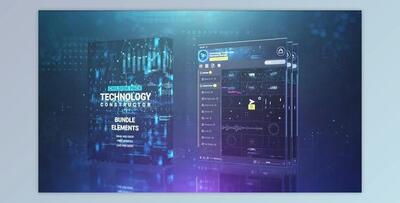 Technology Constructor Elements Bundle (Videohive 36865401) - AE Project