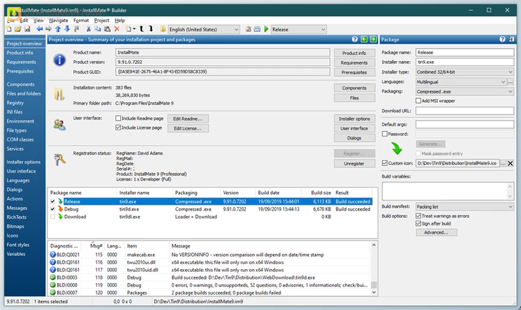 Tarma InstallMate v9.122.7619.9130 (29 Dec 2024) + Portable Edition + Keygen
