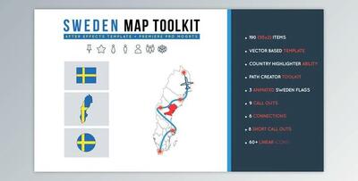 Sweden Map Toolkit (Videohive 28358302)