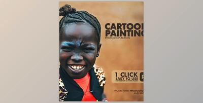 Cartoon Painting Photoshop Action GraphicRiver-29670682 (ATN)