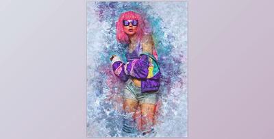 Grunge Ice Photoshop Action GraphicRiver-29846975 (ATN, PAT, ABR)