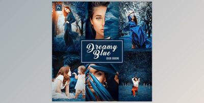Dreamy Blue (Color Grading) – Photoshop Action – GraphicRiver 33645076 (ATN)