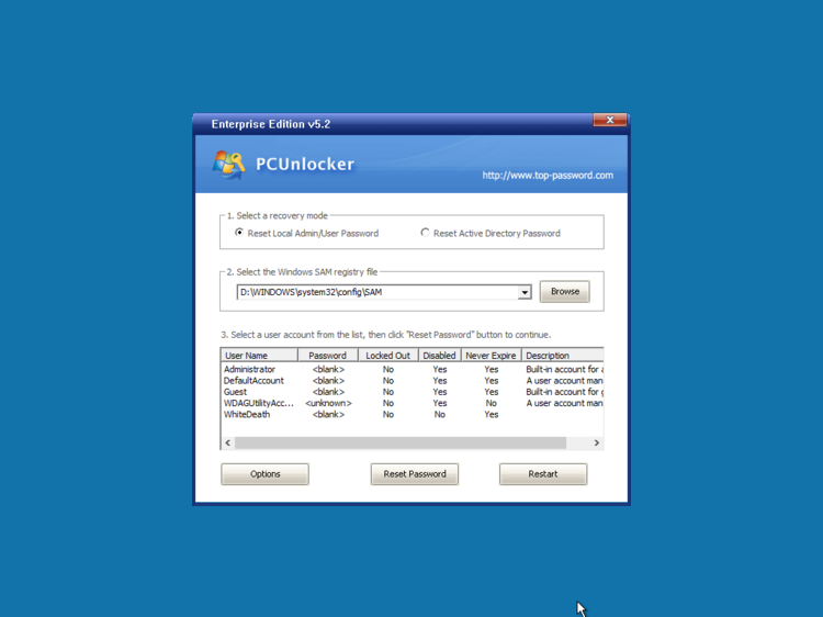 PCunlocker Enterpise Edition Full ISO 5.6 x86/x64 + UEFI
