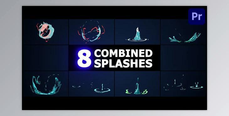 Combined Splashes for Premiere Pro (Videohive 52180093)