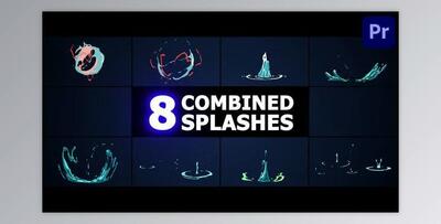 Combined Splashes for Premiere Pro (Videohive 52180093)