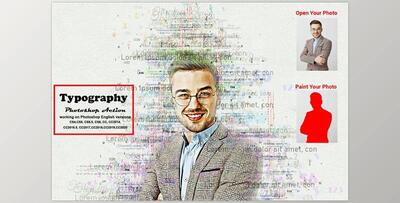 Typography Photoshop Action CreativeMarket-5497844 (ABR, PDF, ATN, PAT)