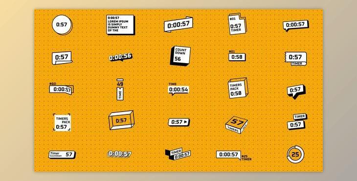 Pop Style Countdown Timers (Videohive 53539563) - AE Project