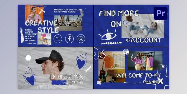 Youtube Artistic Slides for Premiere Pro (Videohive 54373086) - PR Project