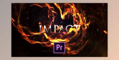 Impact Fire Flame Titles - Premiere (Videohive 25060968)