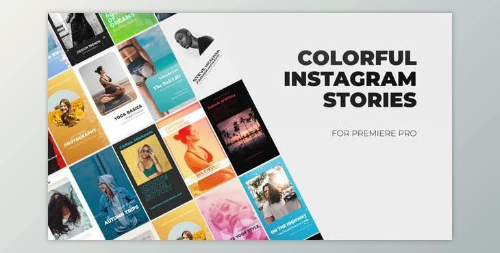 Colorful Instagram Stories for Premiere Pro (Videohive 33461239)