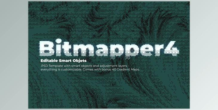Bitmapper 4 – PSD Template CreativeMarket - 7311846