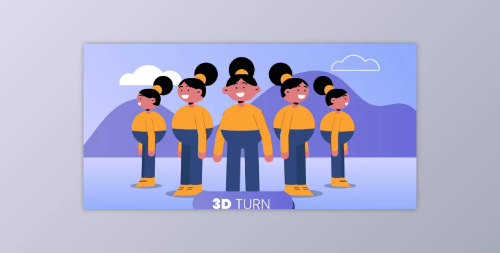 Character Animation: Simulating 3D Turns with Adobe After Effects