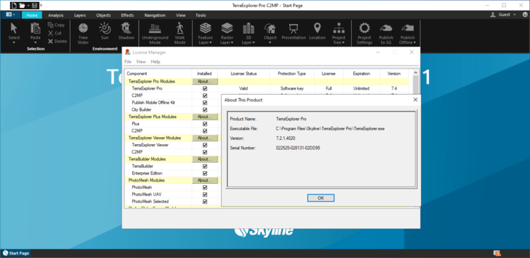 Skyline TerraExplorer Pro 8.1
