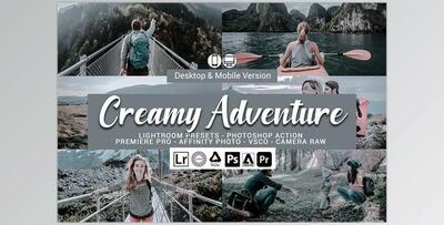 Creamy Adventure Presets CreativeMarket-5689521 (LRTEMPLATE, XMP, DNG, ATN)