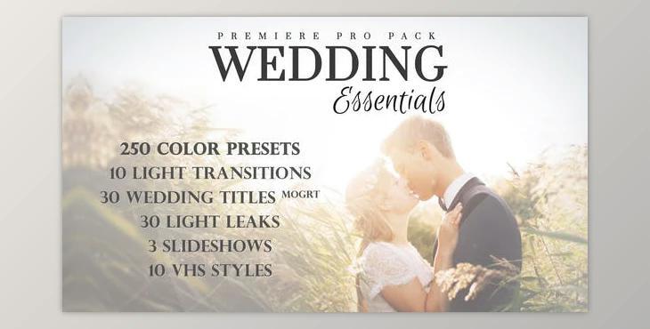 Wedding Essentials Pack for Premiere Pro (Videohive 28150015) - PR Project