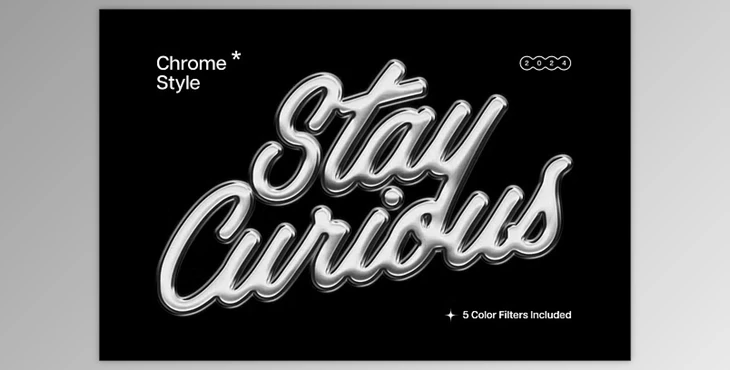 Metal Chrome Text Effect - 92171740