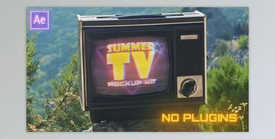 Retro TV Mockup Kit (Summer Edition) (Videohive 38858174) - AE Project