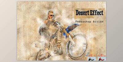 Desert Effect Photoshop Action Creativemarket - 17640778