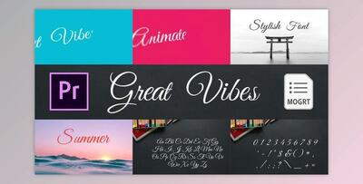 Great Vibes - Animated Typeface (Videohive 28147074)
