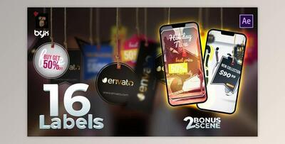 Swinging Tags (Videohive 37105746) - AE Project