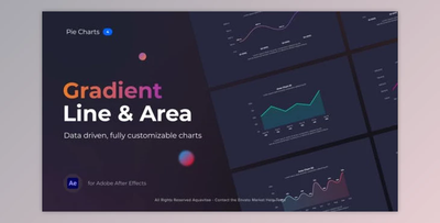 Gradient Line & Area Charts (Videohive 38049763) - AE Project